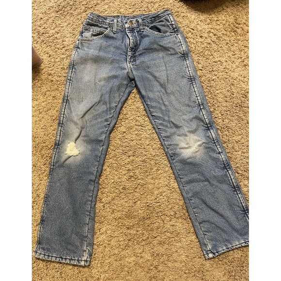 Wrangler Men's Fleece Lined Jeans Size 30x30, Warm Winter Denim - Picture 1 of 11